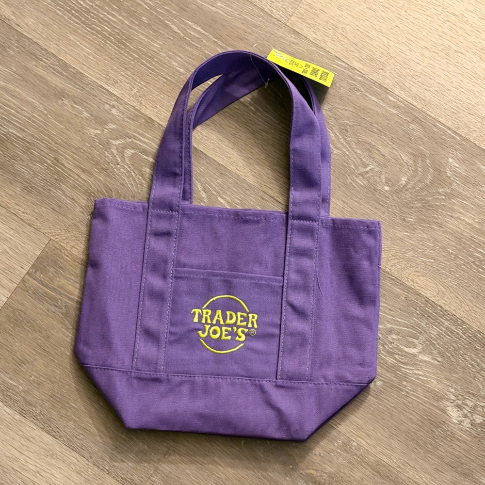 Trader Joe's Purple Tote Bag